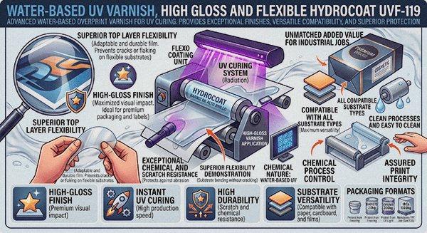 Technical infographic: Hydrocoat UVF-119